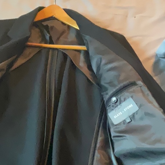 Slate and Stone. Black wool top coat. Excellent condition. - Picture 3 of 3